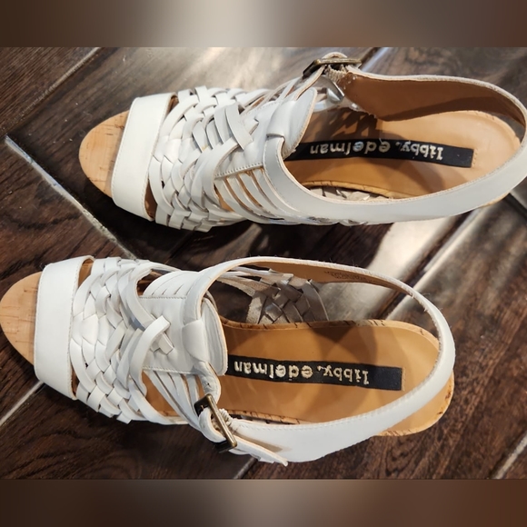 Libby Edelman leather 4" platform heel, size 7.5 - Picture 2 of 4